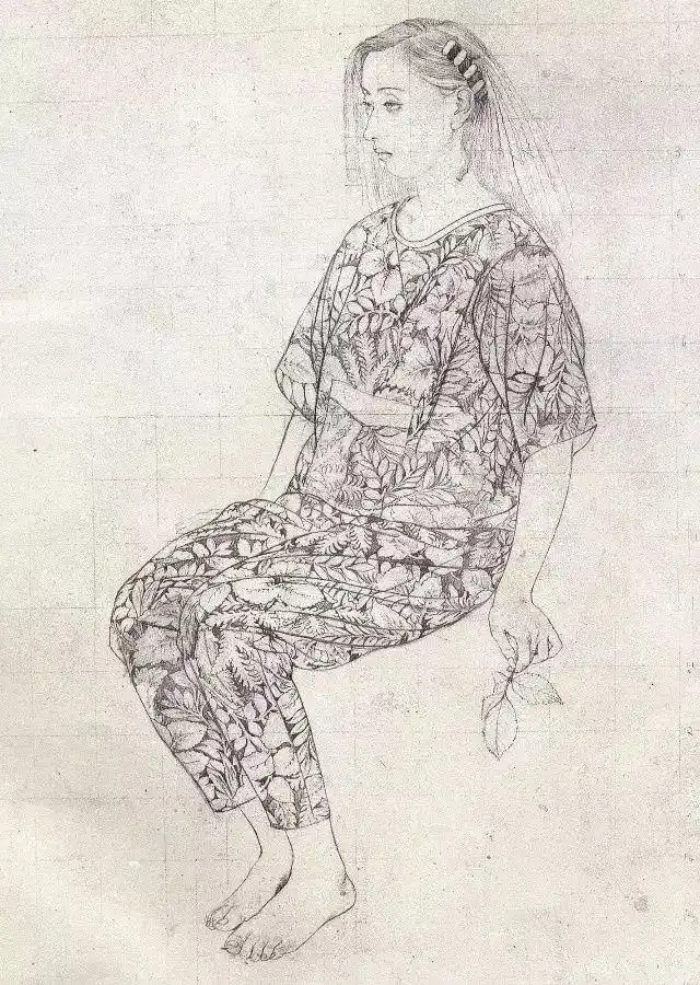 何家英工笔画_工笔画线描人物画谱_何家英艺术成就