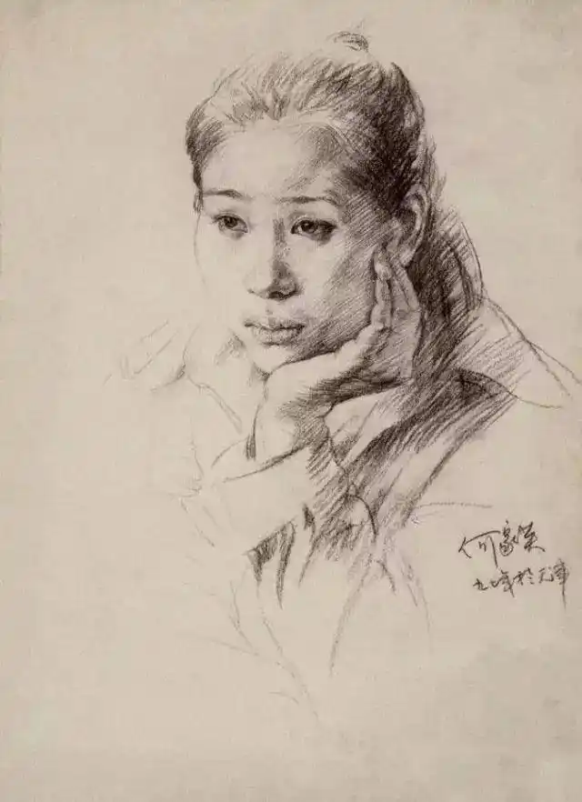 何家英艺术成就_工笔画线描人物画谱_何家英工笔画