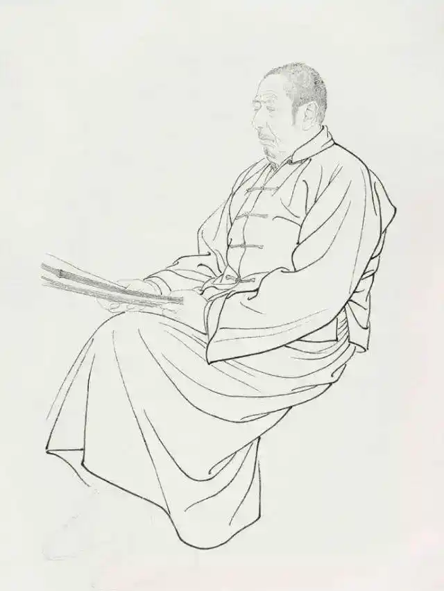 工笔画线描人物画谱_何家英艺术成就_何家英工笔画
