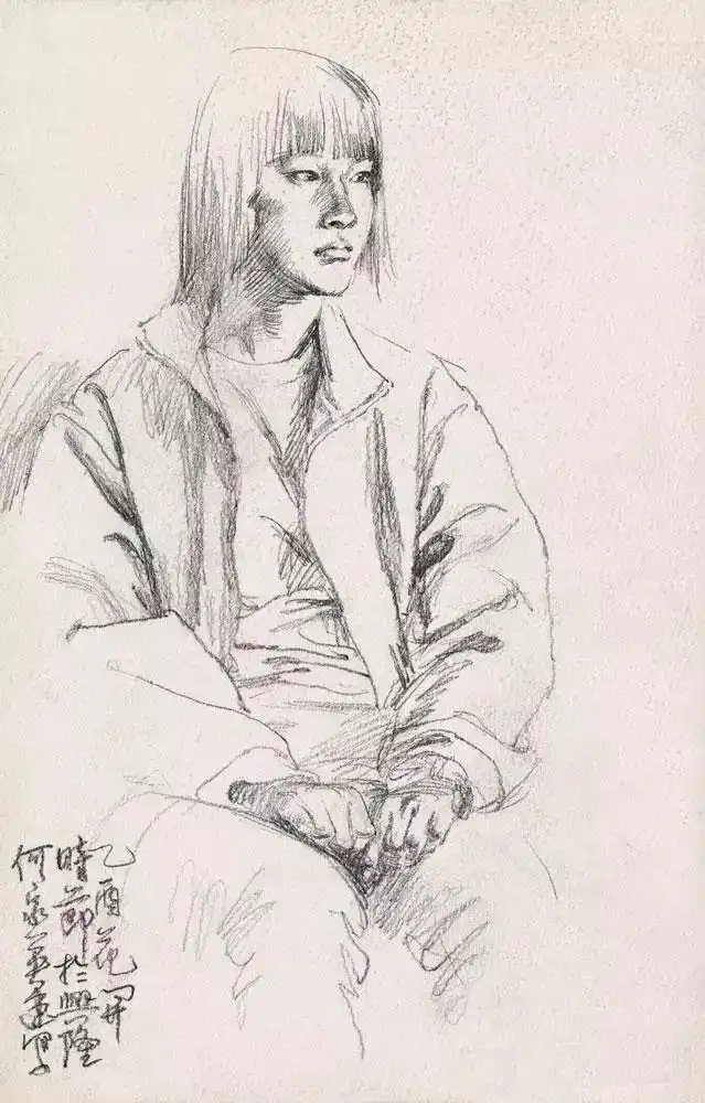 何家英工笔画_何家英艺术成就_工笔画线描人物画谱