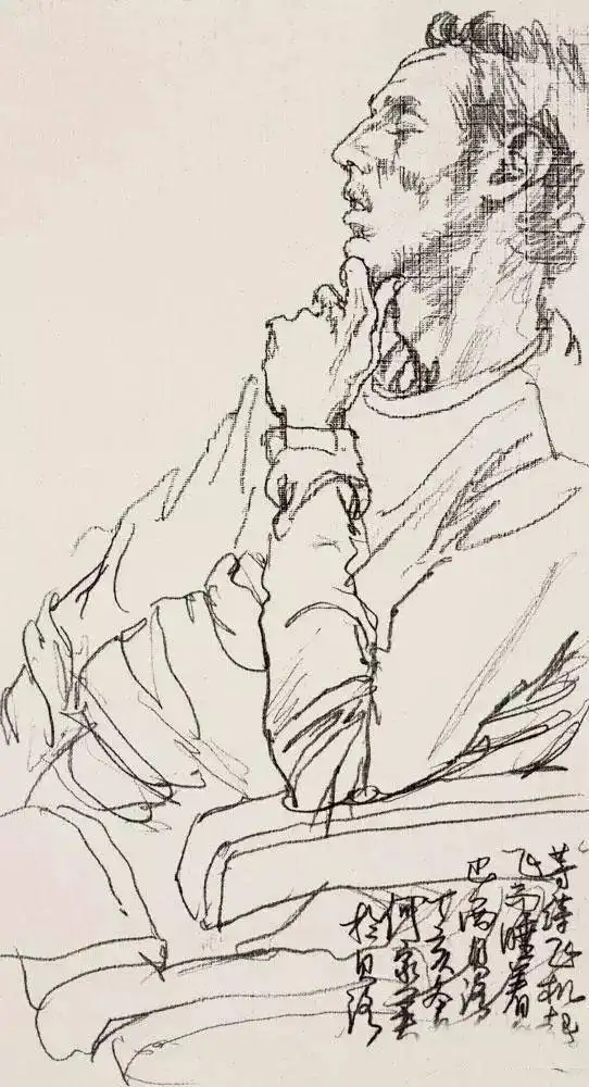 工笔画线描人物画谱_何家英艺术成就_何家英工笔画