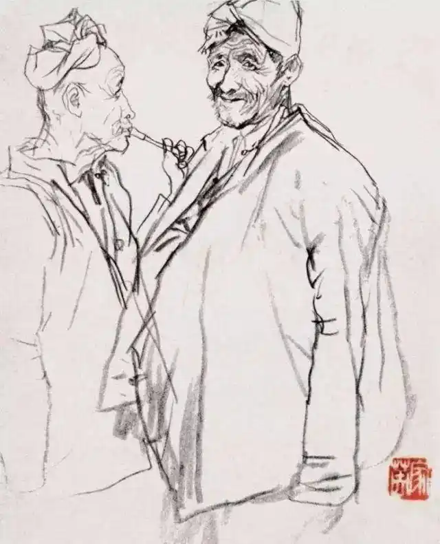 何家英艺术成就_工笔画线描人物画谱_何家英工笔画