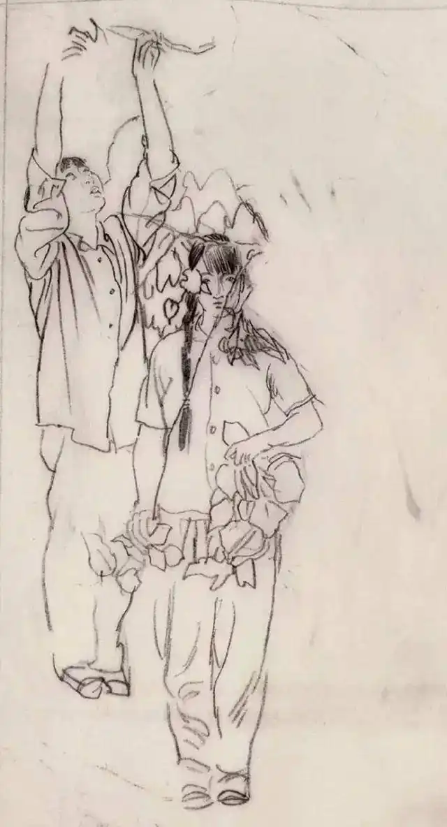 何家英艺术成就_工笔画线描人物画谱_何家英工笔画