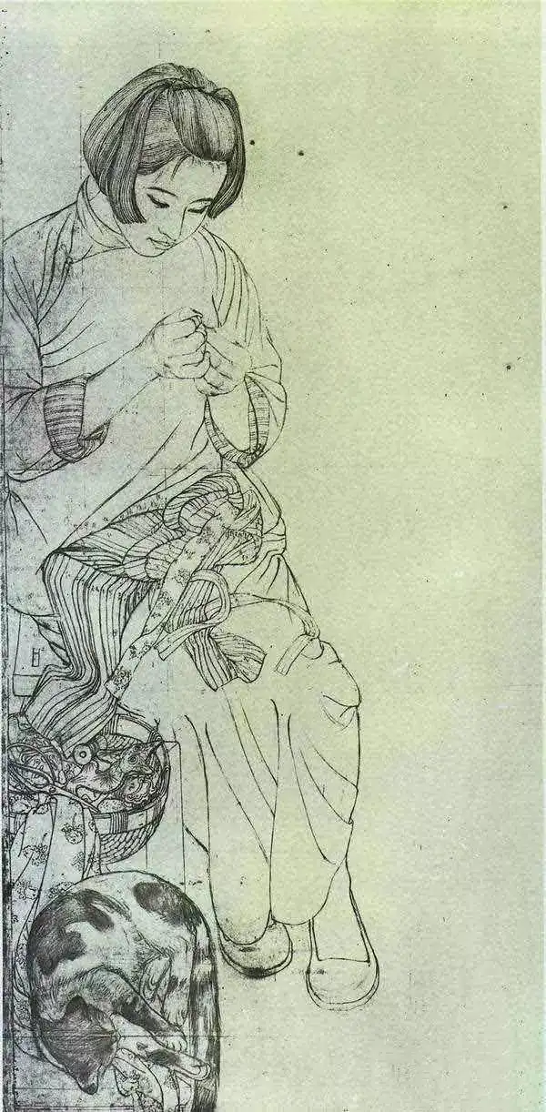 何家英工笔画_何家英艺术成就_工笔画线描人物画谱