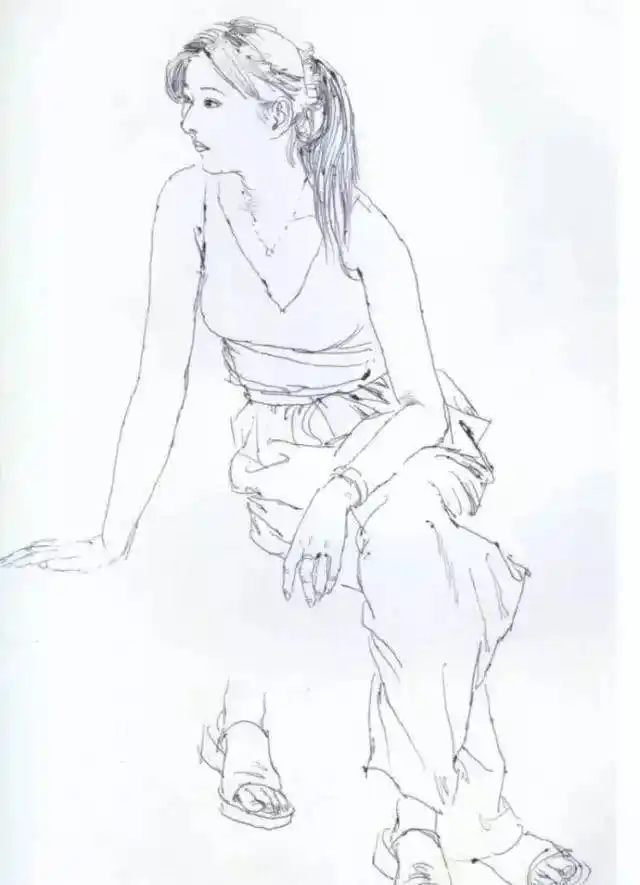 何家英艺术成就_工笔画线描人物画谱_何家英工笔画