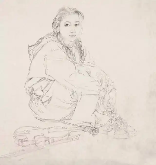 何家英艺术成就_何家英工笔画_工笔画线描人物画谱