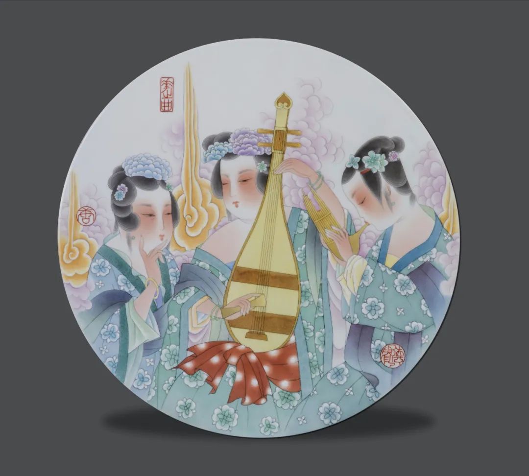 景德镇民窑陶瓷美术_江西省工艺美术大师 唐德贵 绚彩浅雕工艺_中国工美行业艺术大师 唐德贵 绘瓷艺术