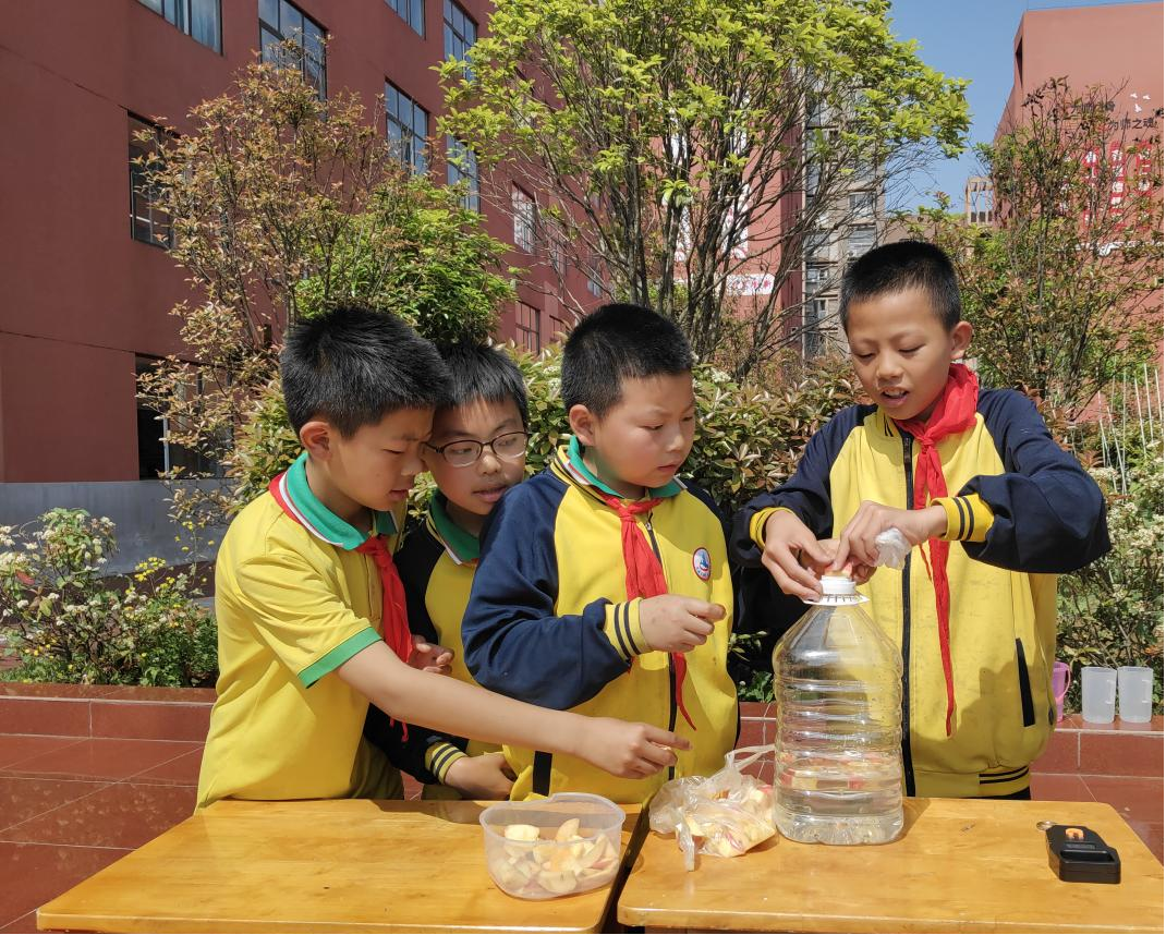 贵阳生态科普馆酵素活动_贵阳花溪生态环境_贵阳市花溪区第三实验学校环保酵素制作